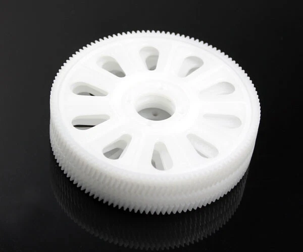 STASRC 4Pcs Slant Thread Main Drive Gear 121T White For T-Rex 450 Helicopter - Image 2 of 4