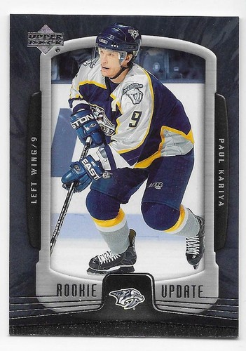 05/06 UPPER DECK ROOKIE UPDATE BASE Hockey (#1-100) U-Pick From List - Picture 49 of 89