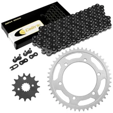 Black Drive Chain And Sprocket Kit for Yamaha YZF600R 1995-2007 530-Chain Type