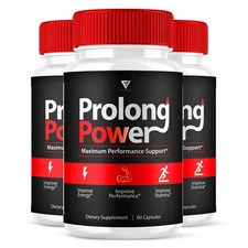(3 Pack) Prolong Power Pills ProlongPower Performance Supplement (180 Capsules)