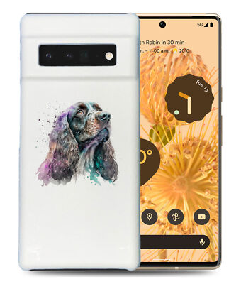 CASE COVER FOR GOOGLE PIXEL|ENGLISH COCKER SPANIEL DOG PUPPY WATERCOLOR ART #1