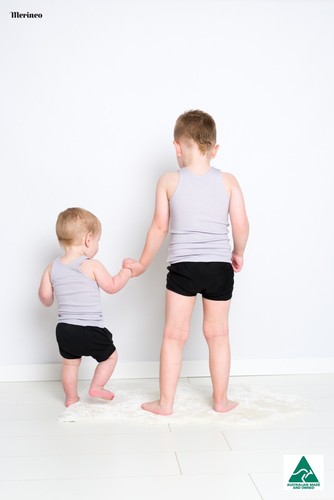 Child Merino Wool Singlets - 第 3/3 張圖片