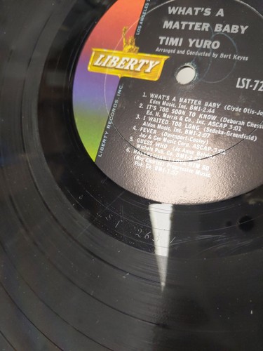 Vintage TIMI YURO - What's A Matter Baby - LST-7263 LP Vinyl Record - Foto 6 di 9