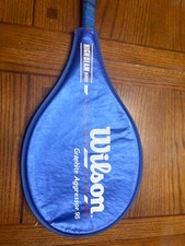 Wilson Graphite Aggressor 95 High Beam Series Tennis Racquet 4 1/2 L4 w/ Cover