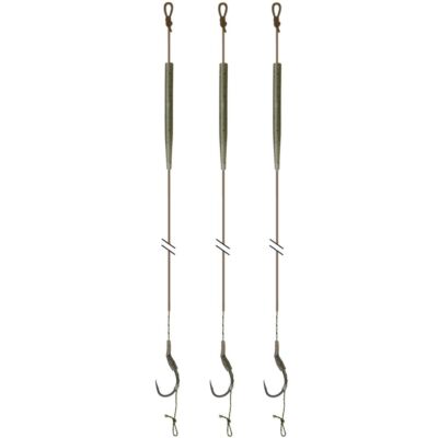 TEAM RIG ummantelte Karpfen Vorfachhaken Life-ORANGE 3-12 Stück Coated Carp Rigs