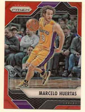 MARCELO HUERTAS 2016-17 PANINI PRIZM NBA ORANGE PRIZM REFRACTOR /49