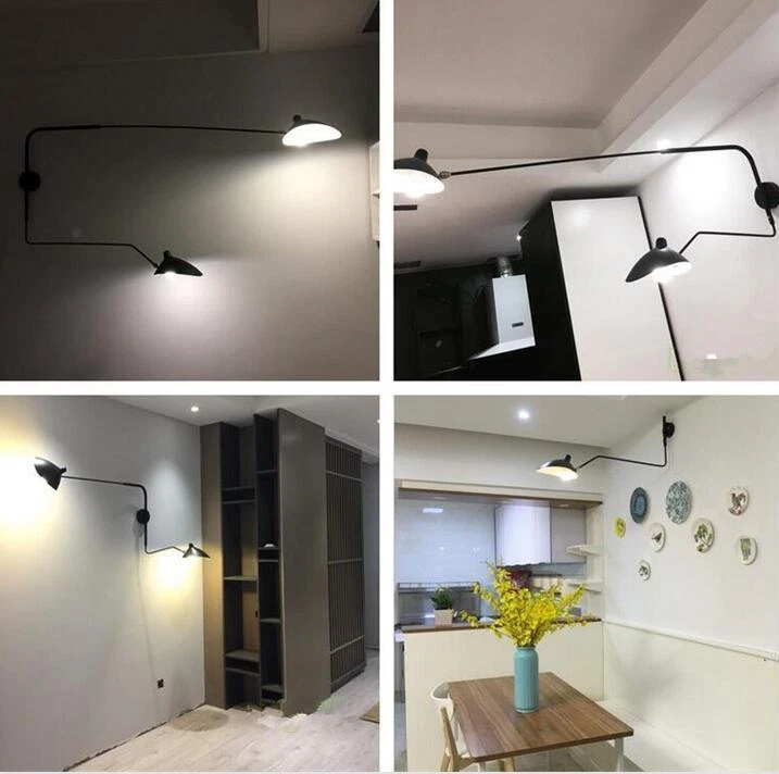 Venta caliente Brazo Giratorio Lámpara de Pared LED Soporte Luz Para Salón Iluminación Lámpara Foto 3 de 4