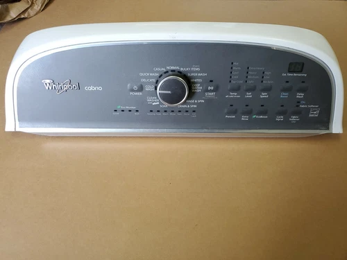 Used Whirlpool Cabrio Washer User Interface Control Panel  W10560210 WPW10560210