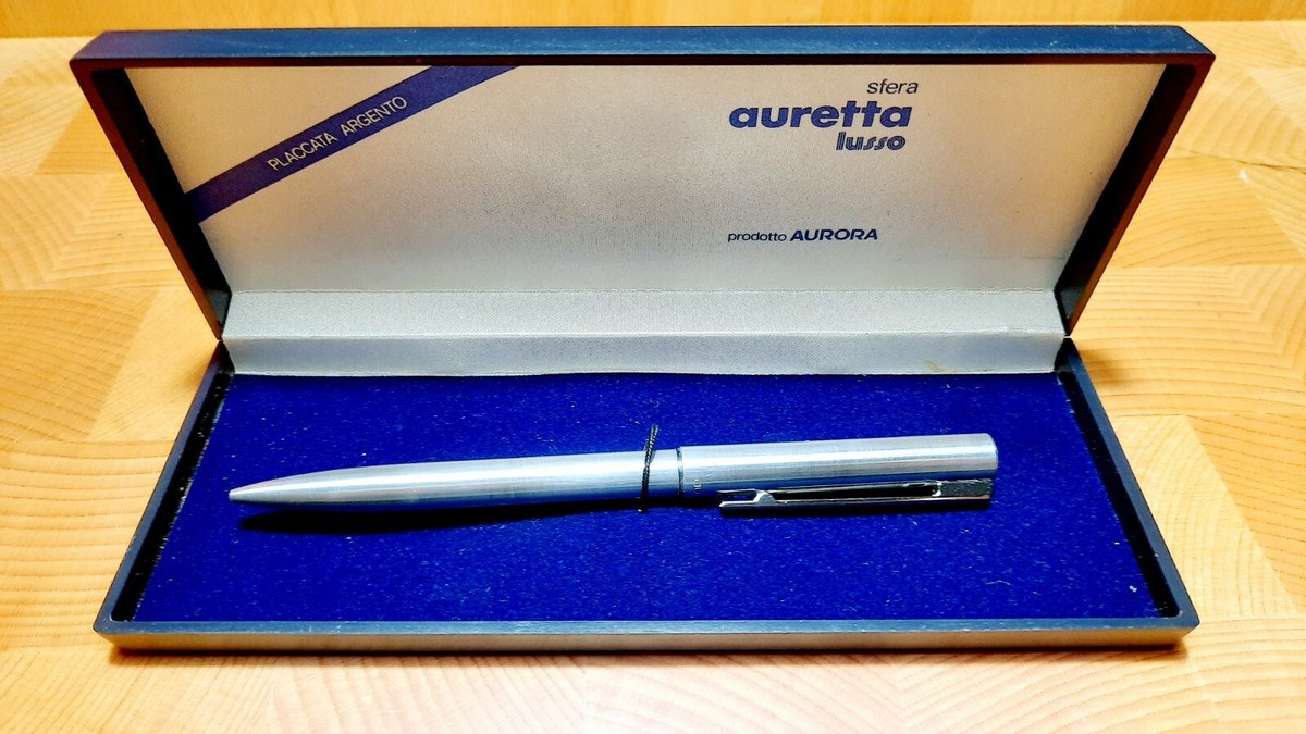 180. Aurora Auretta penna a sfera placcata argento / silver