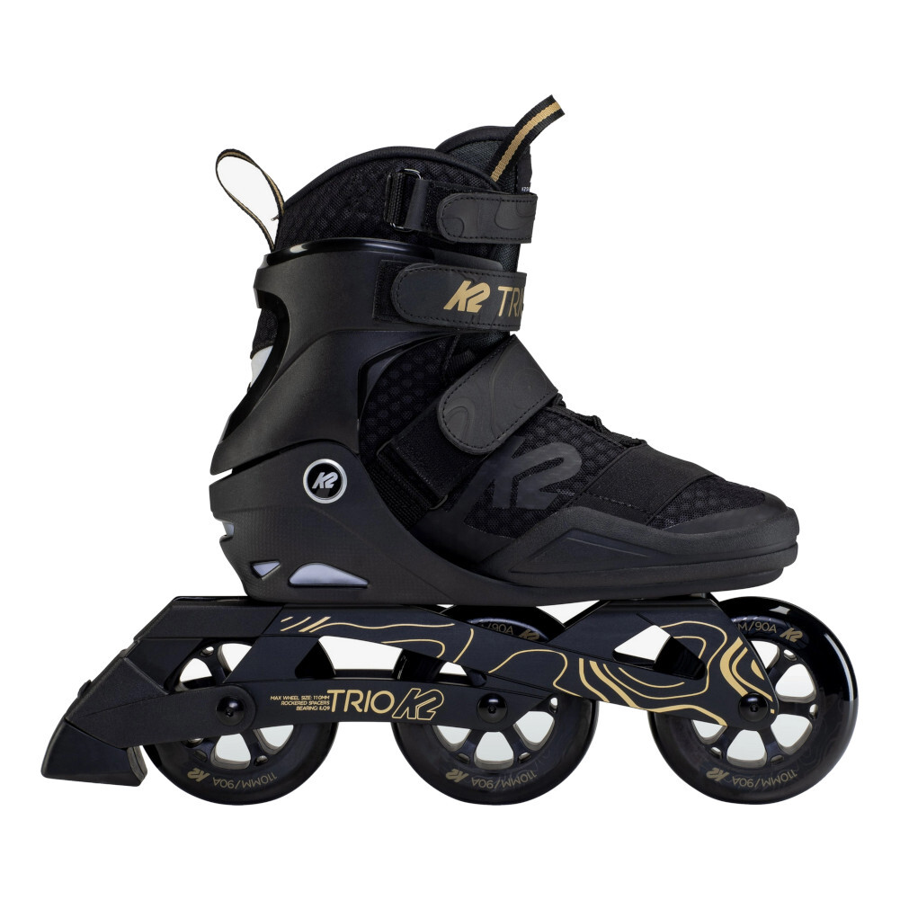 K2 SKATE Trio 110 Black and Gold Inline Skates (I210201201) eBay