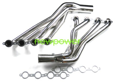 Long Tube  Headers w/ Gasket for GMC Sierra 1500 Yukon 07-14 4.8 5.3 6.0 6.2l