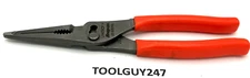 SNAP ON TOOLS USA ORANGE 9" Talon Grip Long Nose Slip Joint Pliers LN47ACF O NEW