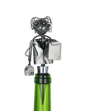 Doctor with Stethoscope and Clipboard Wine Bottle Stopper