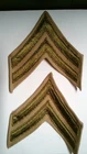 MILITARY PATCH SEW ON VINTAGE WW2 ERA SET OF 2 CORPORAL STRIPES RANK