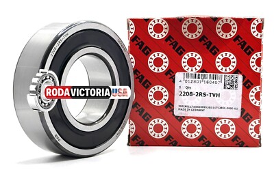 FAG 2208-K-2RS-TVH C3 Self Aligning Bearing Rubber Seals 40x80x23 mm