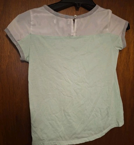 DKNY girls Green Grey Short Sleeve Tee - Picture 5 of 5