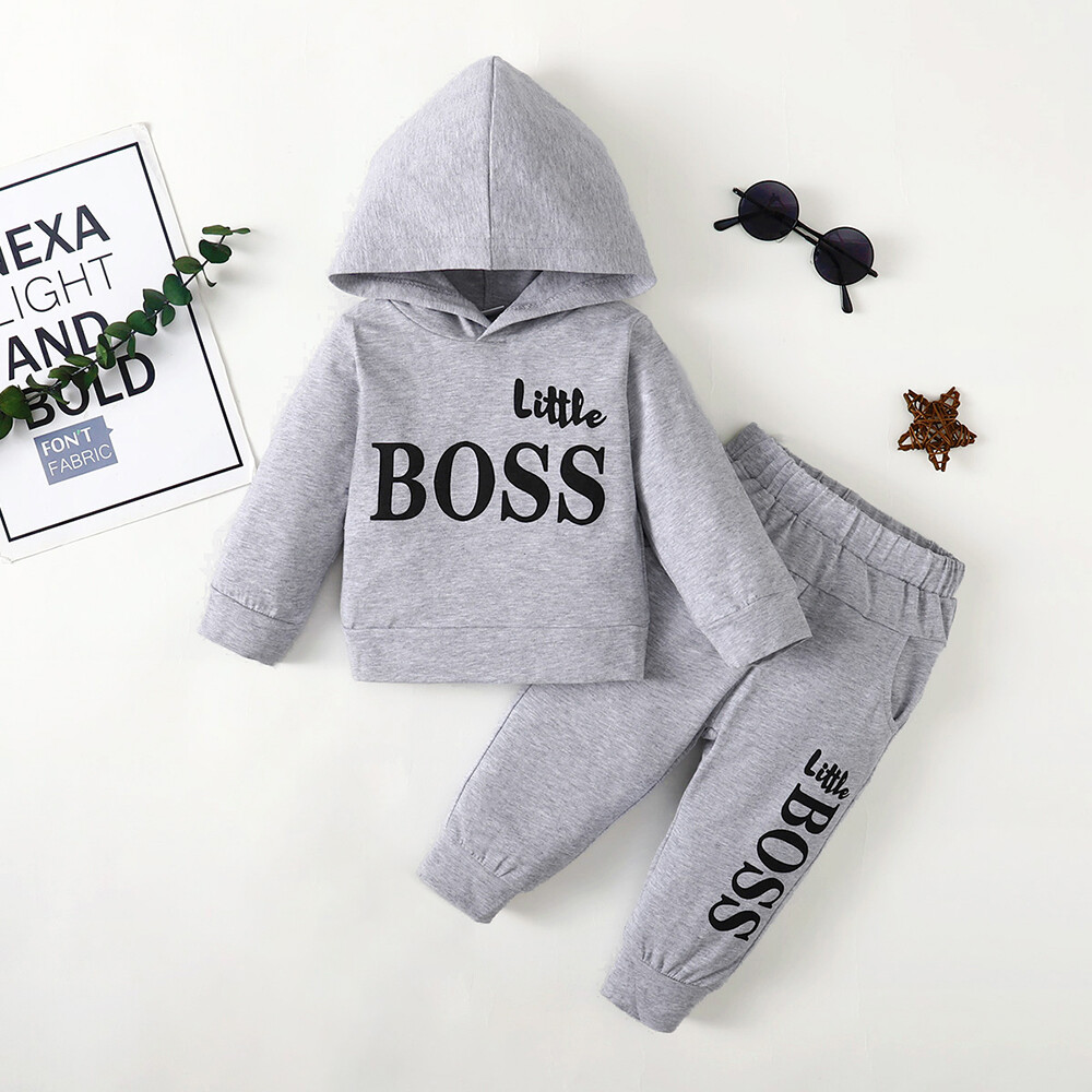 Newborn Baby Boy Set Clothes Long Sleeve Romper Tops Pants Tracksuit