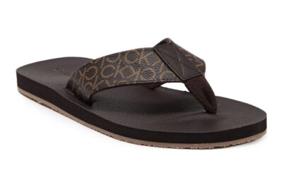 NEW CALVIN KLEIN Duggar Men Flip Flop Sandals 12 13