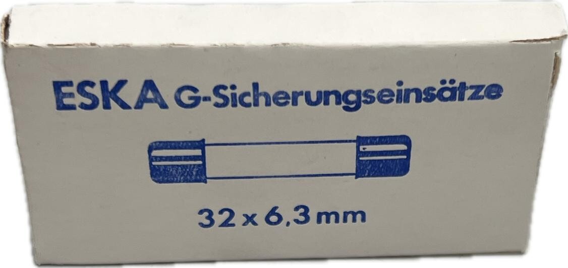 10x ESKA G-Sicherungseinsätze 32x6,3mm 4A | eBay.de