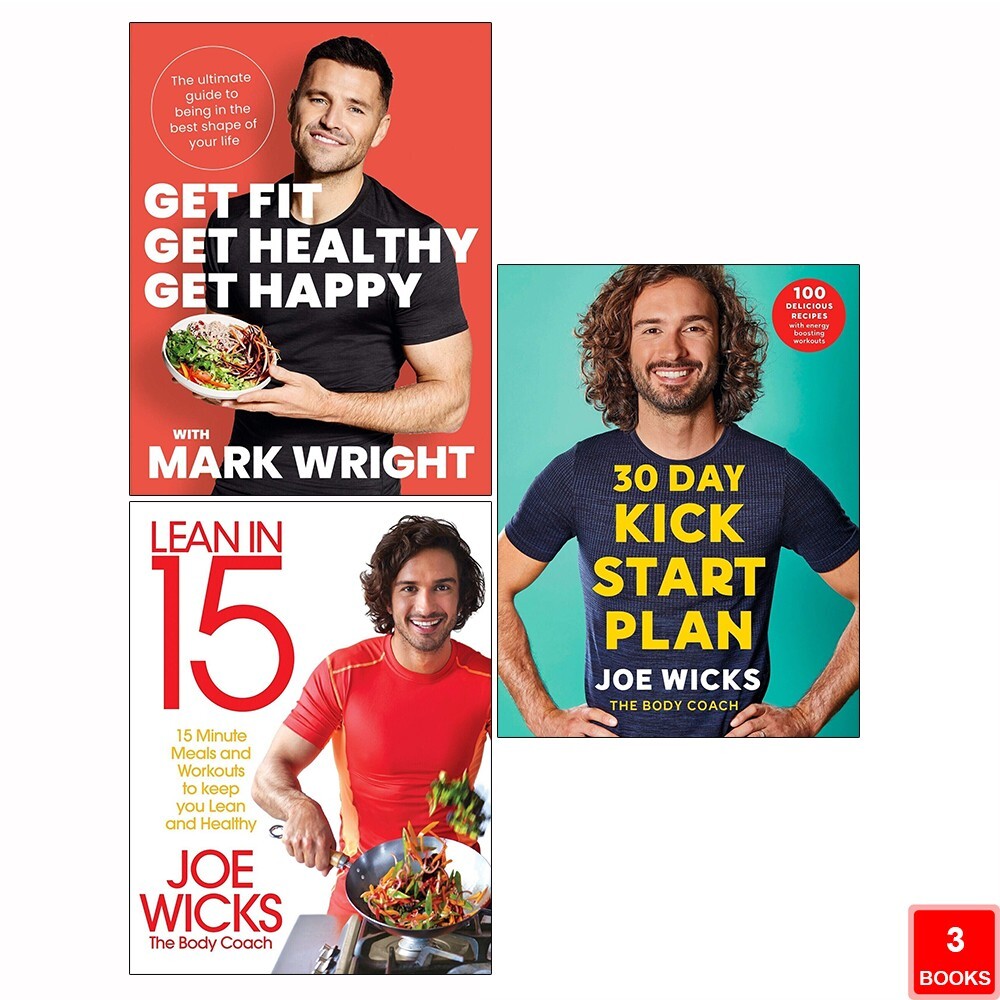 Get Fit Get Healthy Get Happy, 30 Day Kick Start, Lean in 15 Shift 3 Books Set