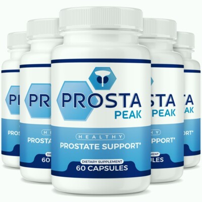 Prosta Peak Pills for Men, ProstaPeak Supports Male Prostate Health - 5 Pack