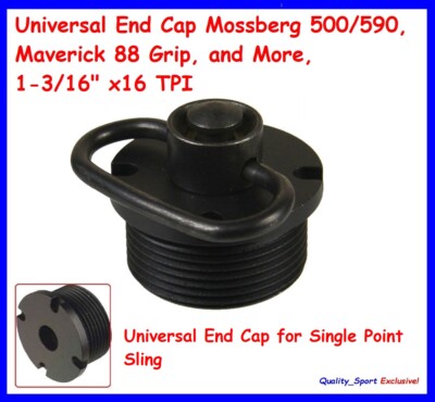 Universal End Cap Mossberg 500/590, Maverick 88 Grip, and More, 1-3/16'' x16 TPI