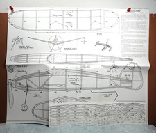 CHIEFTAIN BALSA FREE FLIGHT MODEL AIRPLANE PLANS 26" WINGSPAN
