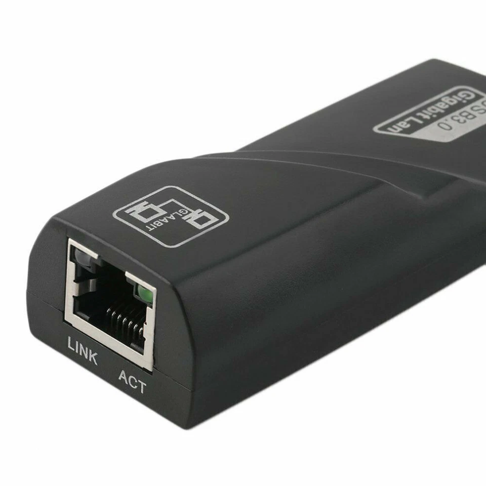 USB 3.0 to 10/100/1000 Mbps Gigabit RJ45 Ethernet Network LAN Adapter for PC Mac - Image 2 of 4