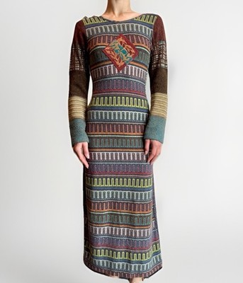 save the queen long sleeve dress DDP Save The Queen Wool blend Knit Maxi Long sleeve Dress Vintage y2k Size  M