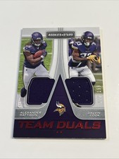 2019 Rookies & Stars Team Duals Alexander Mattison Dalvin Cook /199 RC Vikings