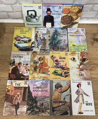 15 x Ladybird Books for Grown Ups Bundle - Job Lot - Fun / Satirical