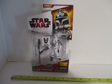 Hasbro Star Wars The Clone Wars CW02 Clone Trooper w Gear Figure 2009 MOC