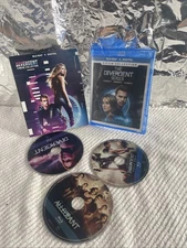 DIVERGENT 3 MOVIE COLLECTION BLU RAY W/SLIPCOVER NO DIGITAL