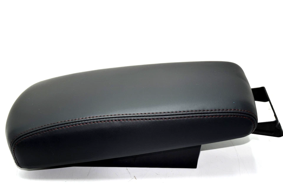 💎 Nissan Máxima 2009-2014 negro rojo puntada consola tapa reposabrazos cuero OEM Foto 3 de 4