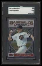 1993 FINEST MARK GRACE 73 GEM MINT POP 1 SGC 10 BASEBALL CHICAGO CUBS