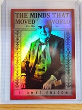 Thomas Edison 2025 PIECES OF THE PAST RED The Roaring 20's card #17/25