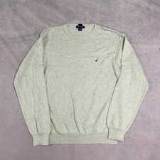 Nautica Knitted Jumper Pullover Knit Sweater With Embroidered Logo Men's Xl