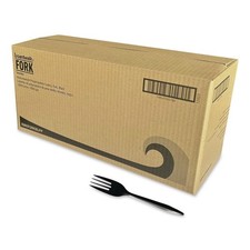 Boardwalk FORKBLPP Polypropylene Plastic Fork Cutlery 1000/CT New