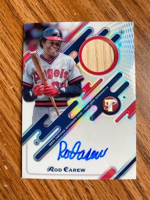 2025 Topps Pristine Rod Carew Auto Relic Bat Refractor Angels