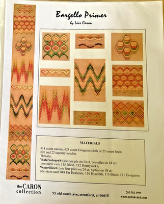 Lois Caron Needlepoint Kit Bargello Primer 18 Ct Brown Mono Canvas No Fibers