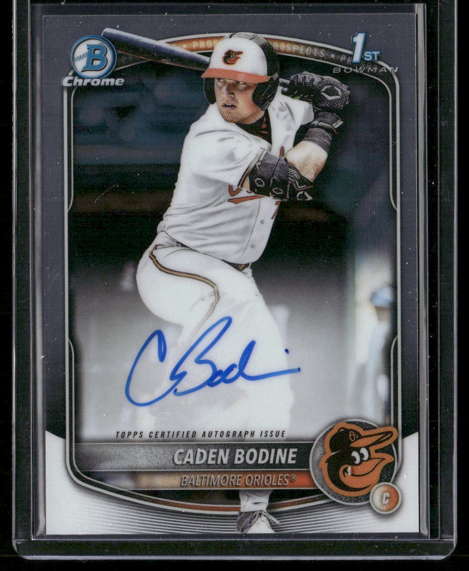 2025 Bowman Draft #CPA-CB Caden Bodine Chrome Prospect Autographs