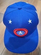 Marvel Captain America NEW ERA 9FIFTY Snapback Hat One Size Blue Red Cap Unisex