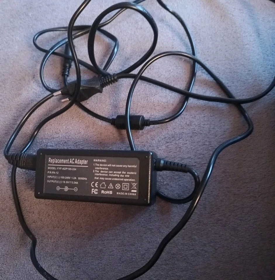 AC ADAPTER REPLACEMENT AC YYF-ADP-195-344