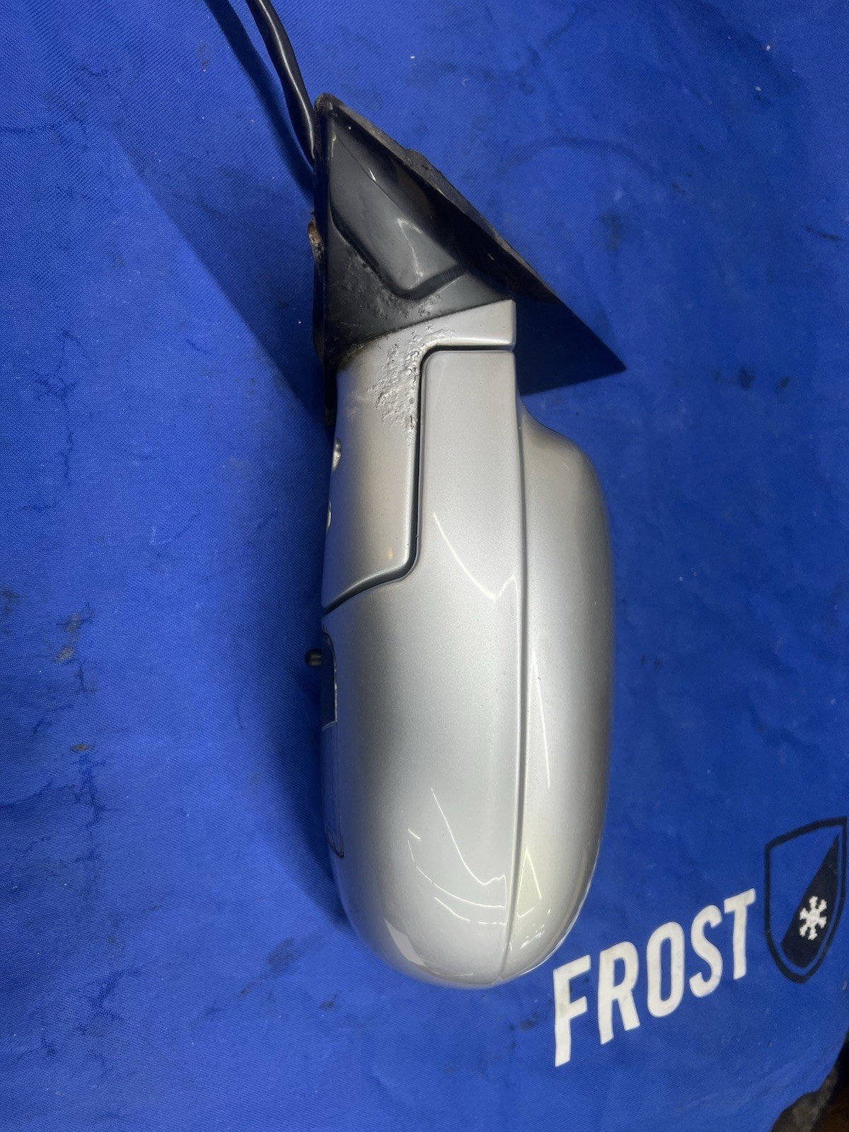 2005-2008 maserati quattroporte M139 LH drivers silver power side view mirror