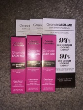 3x Grande Cosmetics Lash-MD Lash Enhancing Serum Travel Size .02 Oz 0.7mL NIB