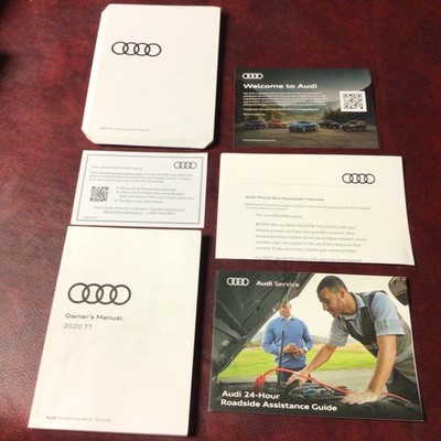 2020 AUDI TT TTS COUPE  & ROADSTER OWNERS MANUAL BOOKS GUIDE CASE ALL MODELS