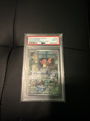 Pokemon Center Obsidian Flames Charmander SVP044 Stamped Promo Card PSA 8