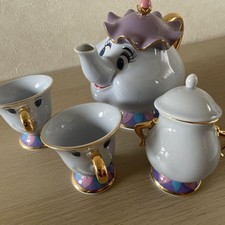 Disney Beauty and the Beast Teapot/Teacup 2/Sugar Pot set of 4 Disney Disney