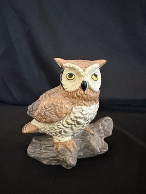 Vintage Owl Figurine Paperweight Home Decor