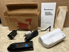 New In Box Brookstone Travel Iron Hair Dryer Combo RV/Camping TravelHotel